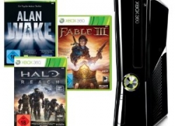 [Deal der Woche] Xbox360 Slim 250GB + Alan Wake, Halo Reach und Fable III (DLCs) für nur 199,97€ + 5€ Versand
