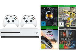 MICROSOFT Xbox One S 500GB Sparket (FIFA 17, Halo Collection, Forza Horizon 3, 2. Controller) für 319€
